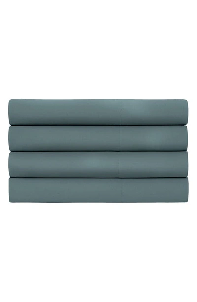Shop Southshore Fine Linens 4 Piece Pillow Case Set In Steel Blue
