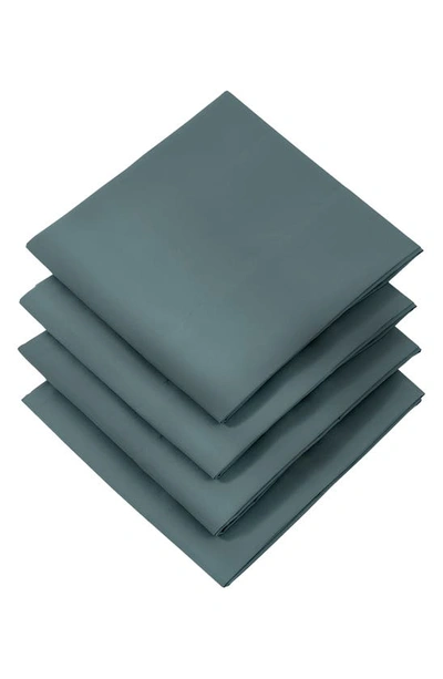 Shop Southshore Fine Linens 4 Piece Pillow Case Set In Steel Blue
