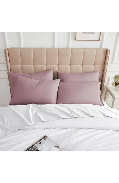 Shop Southshore Fine Linens 4 Piece Pillow Case Set In Lavender