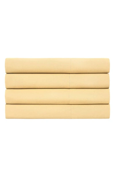 Shop Southshore Fine Linens 4 Piece Pillow Case Set In Gold