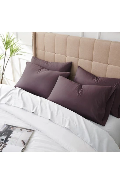 Southshore Fine Linens 4 Piece Pillow Case Set In Purple