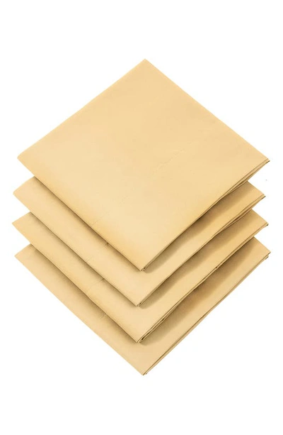 Southshore Fine Linens 4 Piece Pillow Case Set In Gold