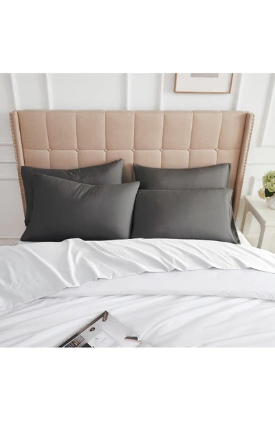 Southshore Fine Linens 4 Piece Pillow Case Set In Slate
