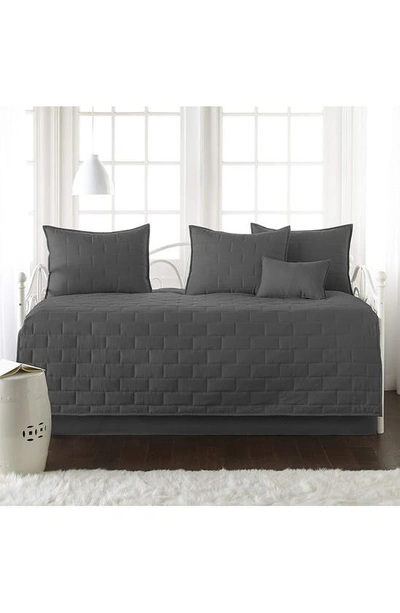 Southshore Fine Linens Brickyard Quilt Set In Slate
