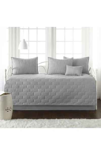 Southshore Fine Linens Brickyard Quilt Set In Steel Grey
