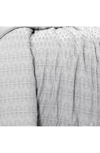 Southshore Fine Linens Bali Clipped Jacquard Duvet Cover Set In Light Grey
