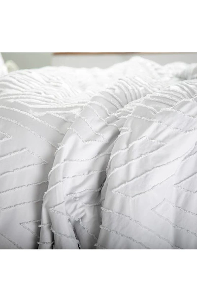 Southshore Fine Linens Chevron Jacquard Comforter Set In Light Grey