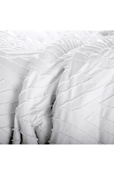 Southshore Fine Linens Chevron Jacquard Comforter Set In White