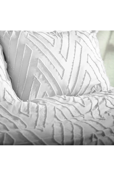 Southshore Fine Linens Chevron Jacquard Comforter Set In Light Grey