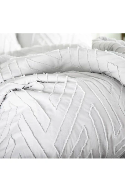 Southshore Fine Linens Chevron Jacquard Comforter Set In Light Grey
