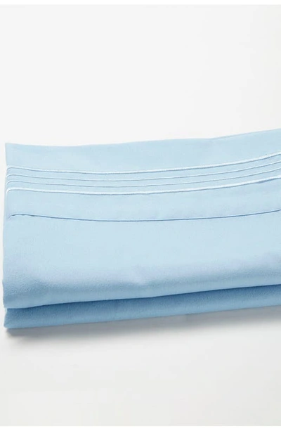 Linum Home Textiles 1800 Thread Count Standard Pillowcase In Blue