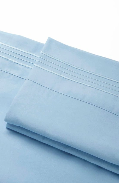 Linum Home Textiles 1800 Thread Count Standard Pillowcase In Blue
