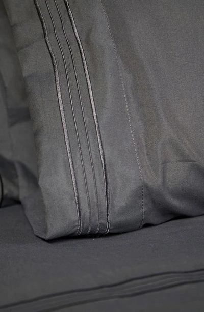 Shop Linum Home Textiles 1800 Thread Count Standard Pillowcase In Grey
