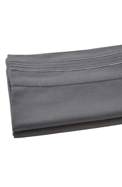Shop Linum Home Textiles 1800 Thread Count Standard Pillowcase In Grey