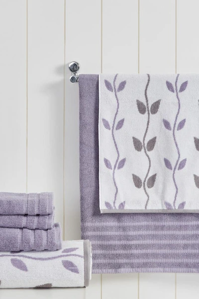 Modern Threads Yard Dyed 6-piece Towel Set In Grey Lavender