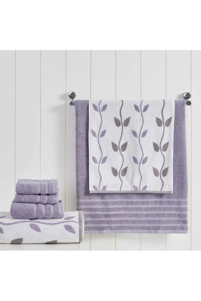 Modern Threads Yard Dyed 6-piece Towel Set In Grey Lavender