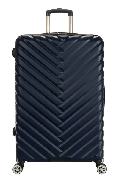 Shop Kenneth Cole Madison Square 28" Hardshell Spinner Case In Navy