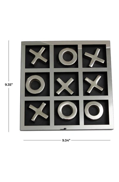Vivian Lune Home Tic Tac Toe Game In Silver