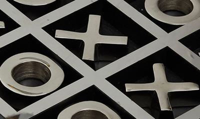 Vivian Lune Home Tic Tac Toe Game In Silver