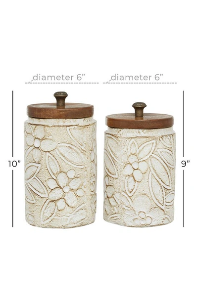 Sonoma Sage Home White Container- Set Of 2 In White