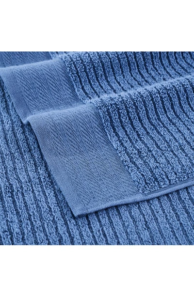 Modern Threads Soft Rib Quick Dry 6-piece Towel Set In Denim Blue