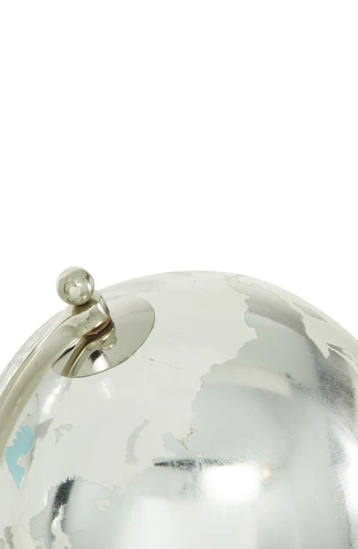 Shop Vivian Lune Home Silvertone Ceramic Globe With Marble Base And Glass Globe
