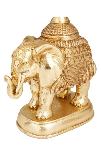 Shop Vivian Lune Home Goldtone Polystone Elephant Candle Holder
