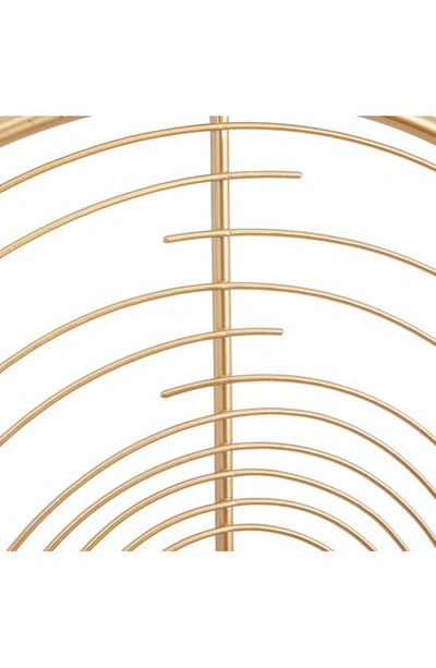 Vivian Lune Home Gold Metal Clock In Gold