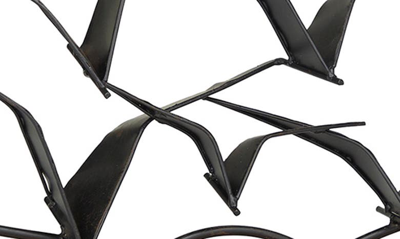 Ginger Birch Studio Ginger And Birch Studio Black Metal Bird Stand In Black
