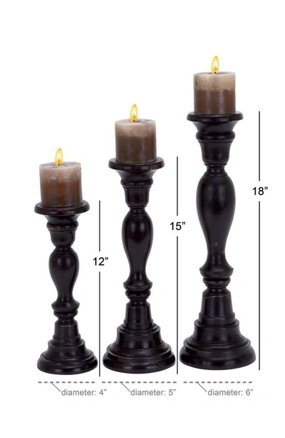 Shop Sonoma Sage Home Wooden Candle Holder In Black