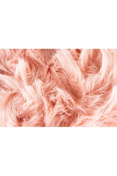 Shop Luxe Laredo Faux Fur Seat Cushion In Dusty Rose