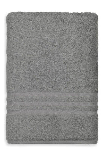 Linum Home Textiles Denzi Turkish Cotton Bath Sheet In Dark Grey