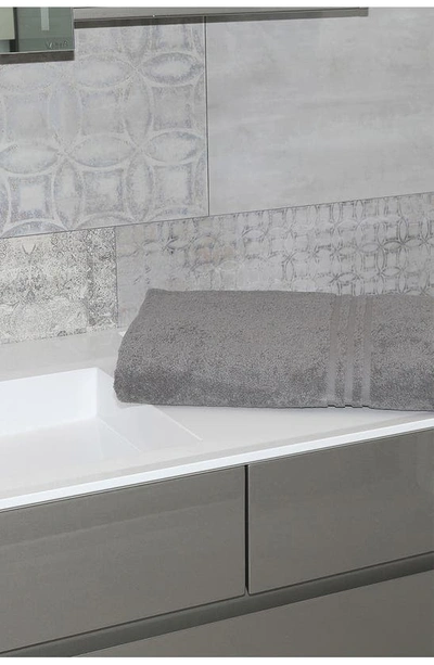 Linum Home Textiles Denzi Turkish Cotton Bath Sheet In Dark Grey