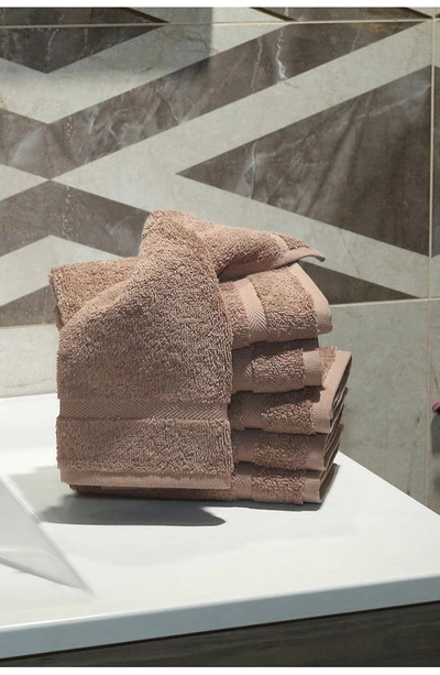 Linum Home Textiles Turkish Cotton Washcloth In Latte