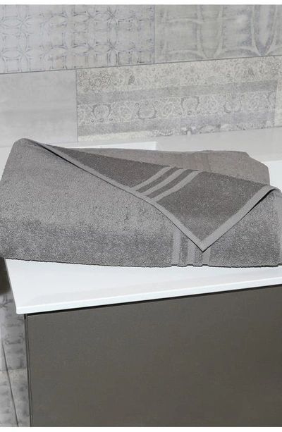 Linum Home Textiles Denzi Turkish Cotton Bath Sheet In Dark Grey