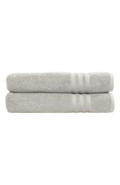 Linum Home Textiles Denzi Turkish Cotton Bath Towel In Grey