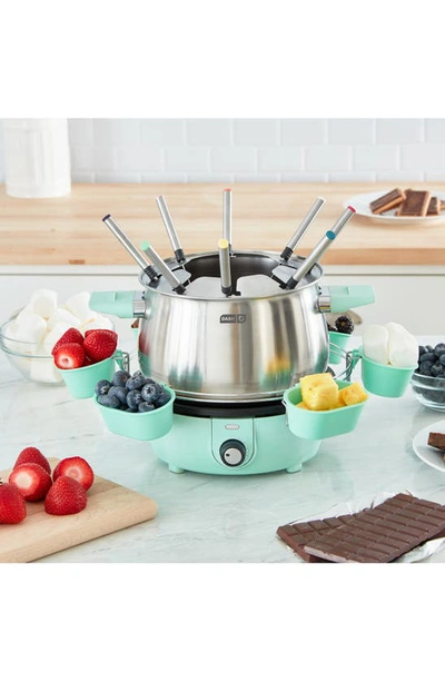 Dash Deluxe Fondue Maker In Aqua