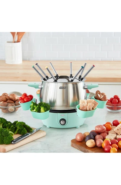 Dash Deluxe Fondue Maker In Aqua