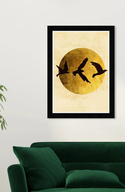 Wynwood Studio Prints Full Moon Wall Art In Gold