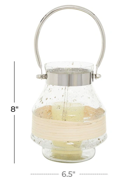 Shop Ginger Birch Studio Clear Glass Candle Lantern With Curved Handle