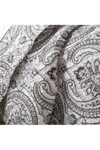 Southshore Fine Linens Pure Melody Reversible Quilt Set In Black
