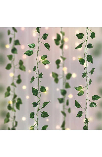Shop Merkury Innovations Cascading Led Vine Curtain Lights In Green