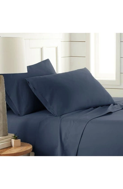 Southshore Fine Linens Classic Soft & Comfortable Brushed Microfiber Sheet Set In Navy Blue