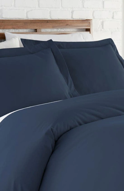 Southshore Fine Linens Ultra-soft Microfiber Duvet Cover Set In Navy Blue