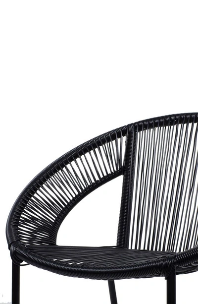 Shop Uma Black Plastic Rattan Outdoor Chair
