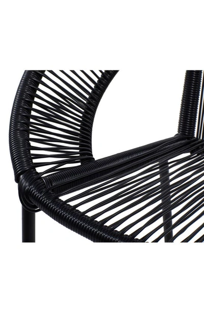 Shop Uma Black Plastic Rattan Outdoor Chair