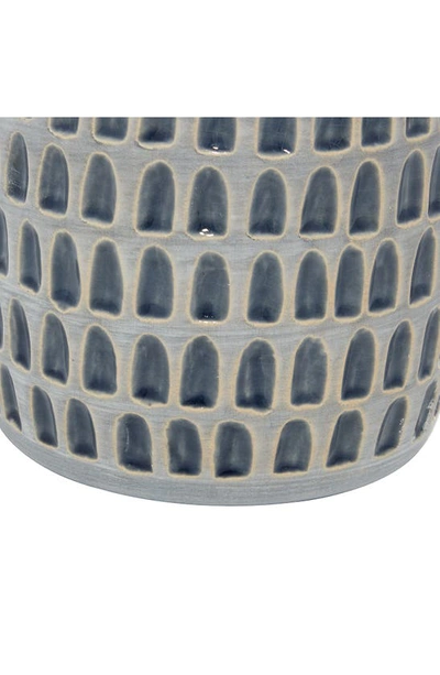 Shop Willow Row Gray Ceramic Contemporary Vase In Grey