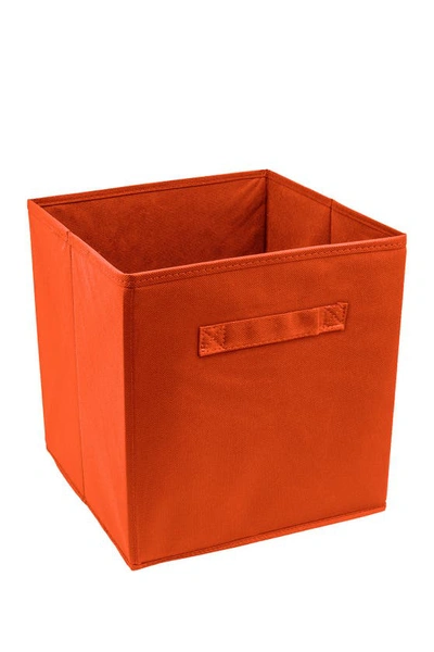Sorbus Foldable Storage Cube Basket Bin In Orange