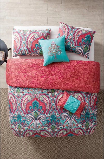 Vcny Home Damask Reversible Comforter Set In Multi