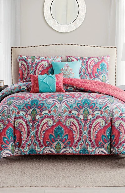 Vcny Home Casa Re`al Reversible Damask 3-piece Quilt Set In Multi